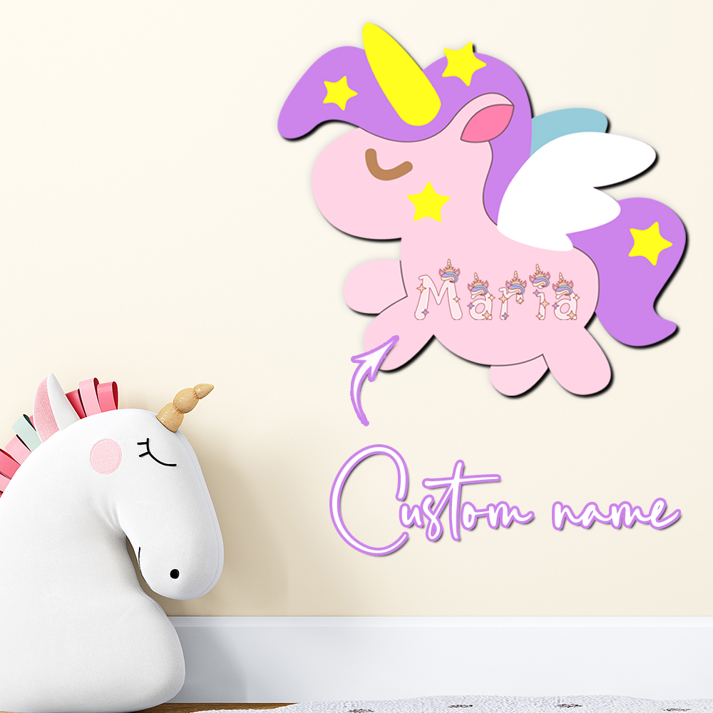 Baby Nursery Baby - لافتة اسم خشبية مخصصة على شكل