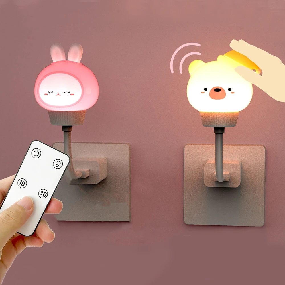 Baby Nursery Egg Light - USB الكرتون لطيف ضوء الليل مع