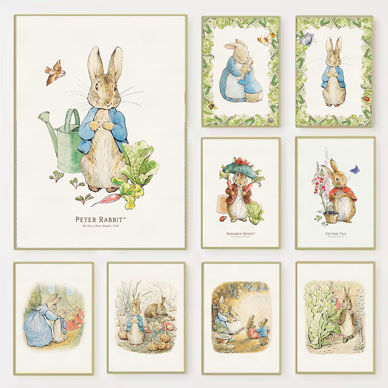 Baby Nursery Vintage Decor - لوحة قماشية ثنائية الأبعاد (2D Canvas