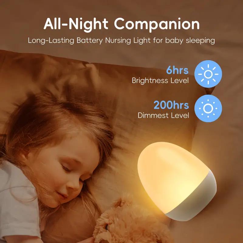 Baby Nursery Temperature - ضوء ليلي يعمل باللمس لحضانة الأطفال،