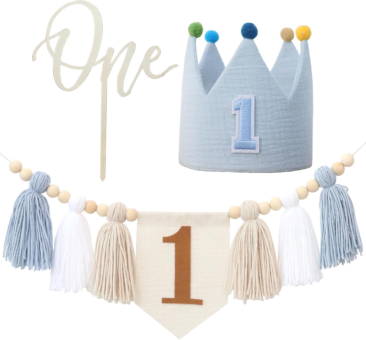 Baby Nursery Chair - زينة حفلة عيد الميلاد الأولى للأطفال،