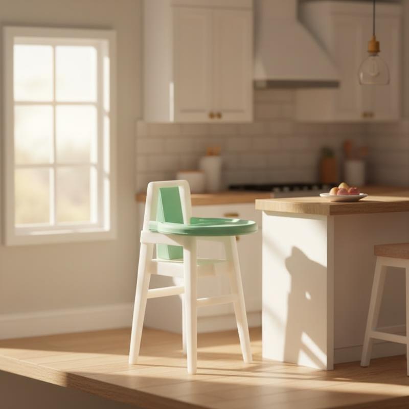 Baby Nursery Chair - كرسي أطفال مصغر بمقياس 1/12 مع