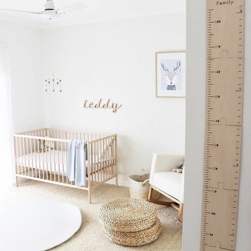 Growth Chart Ruler - الشمال خشبية الاطفال الارتفاع النمو الرسم