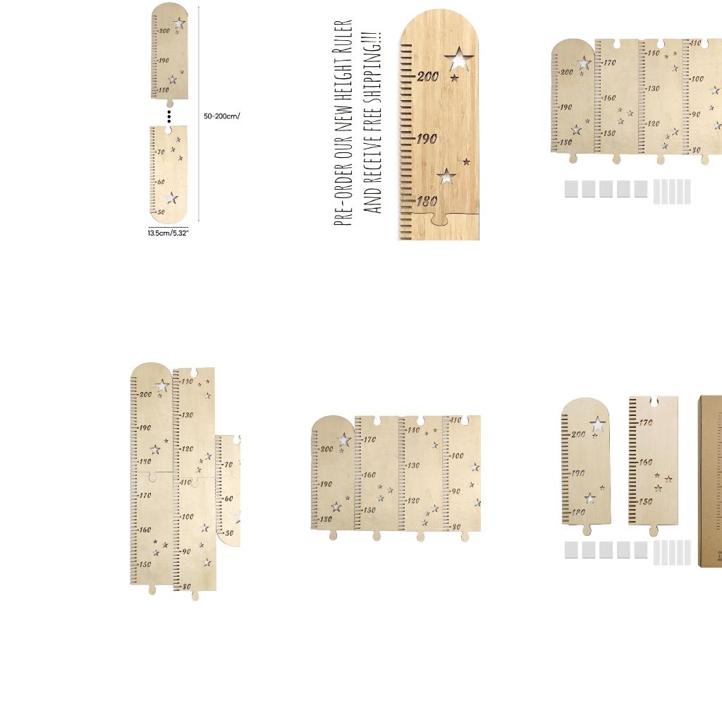 Growth Chart Ruler - 1 مجموعة أطفال ارتفاع النمو الرسم