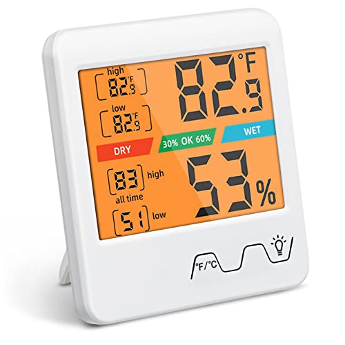 مقياس حرارة رقمي عالي الدقة مع - مراجعة Baby Nursery Temperature وسعره