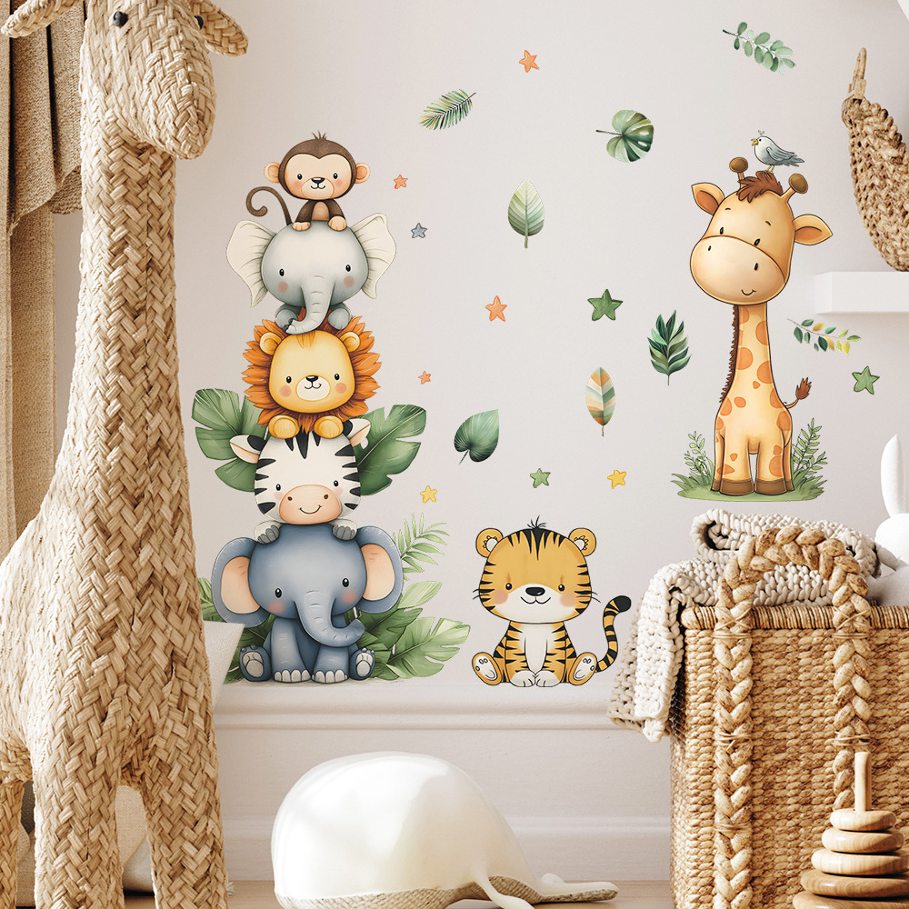 بوهو غابة الحيوانات ملصقات جدا - مراجعة Baby Nursery Wallpaper Girl وسعره