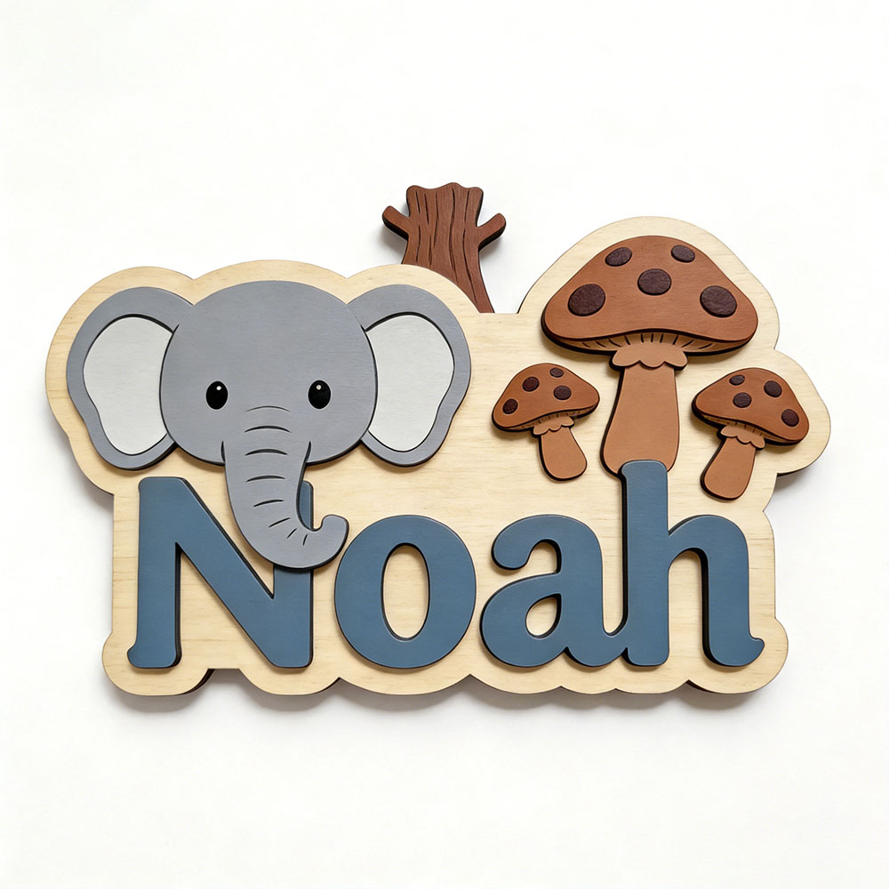لوحة اسم خشبية مخصصة بتصميم في - مراجعة Baby Nursery Themes Girl وسعره