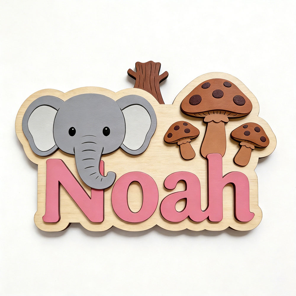 لوحة اسم خشبية مخصصة بتصميم في - مراجعة Baby Nursery Themes Girl وسعره