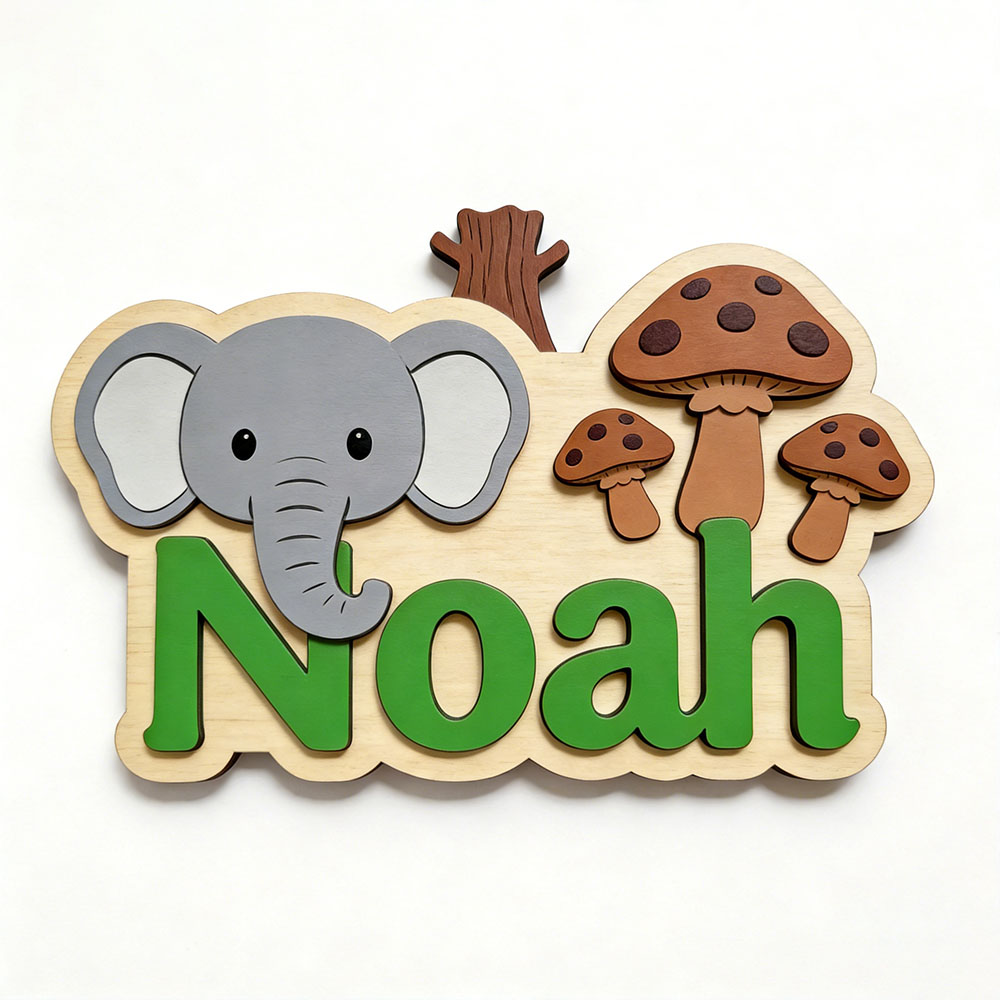 لوحة اسم خشبية مخصصة بتصميم في - مراجعة Baby Nursery Themes Girl وسعره