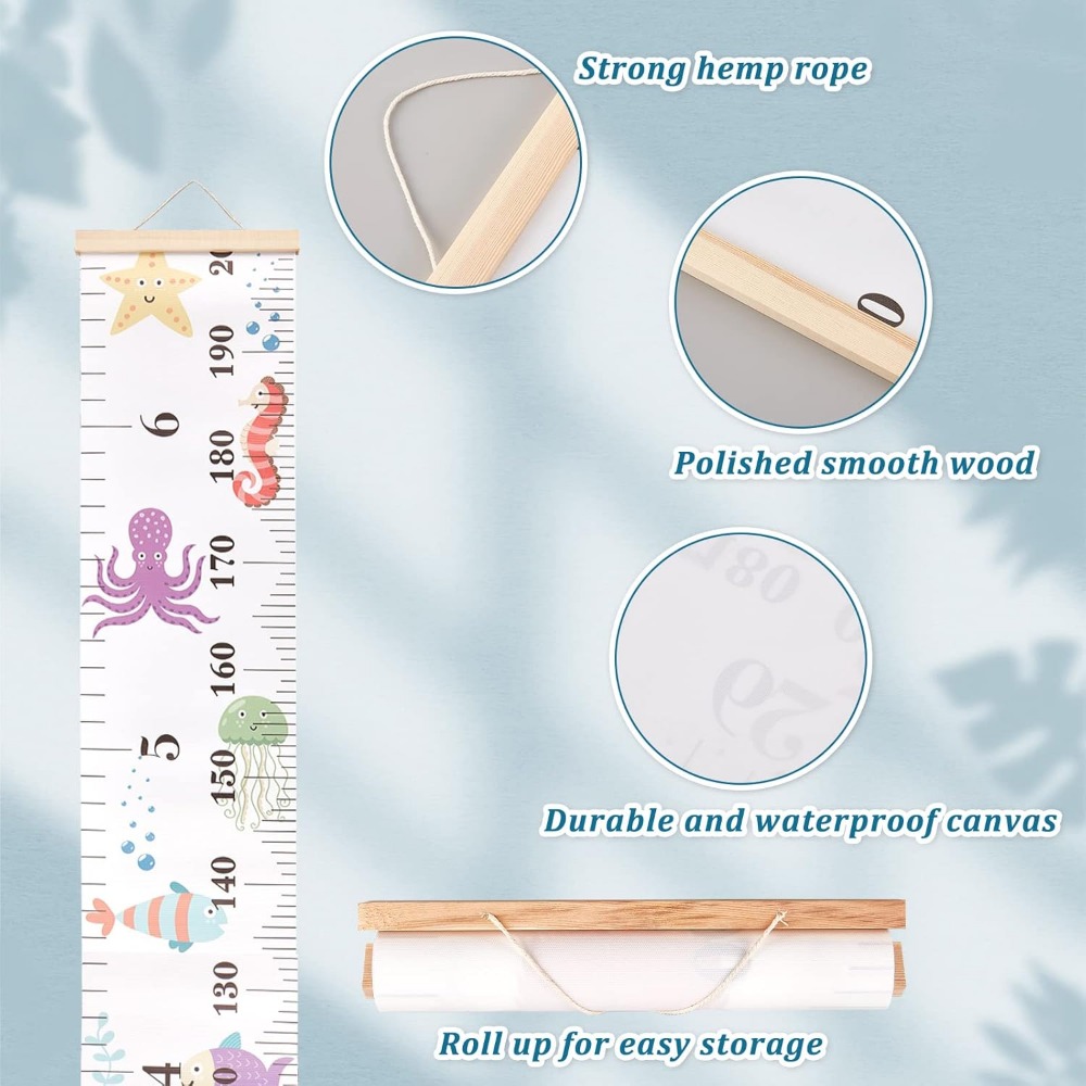 مخطط نمو حيوانات البحر نسيج قم - مراجعة Growth Chart Ruler وسعره