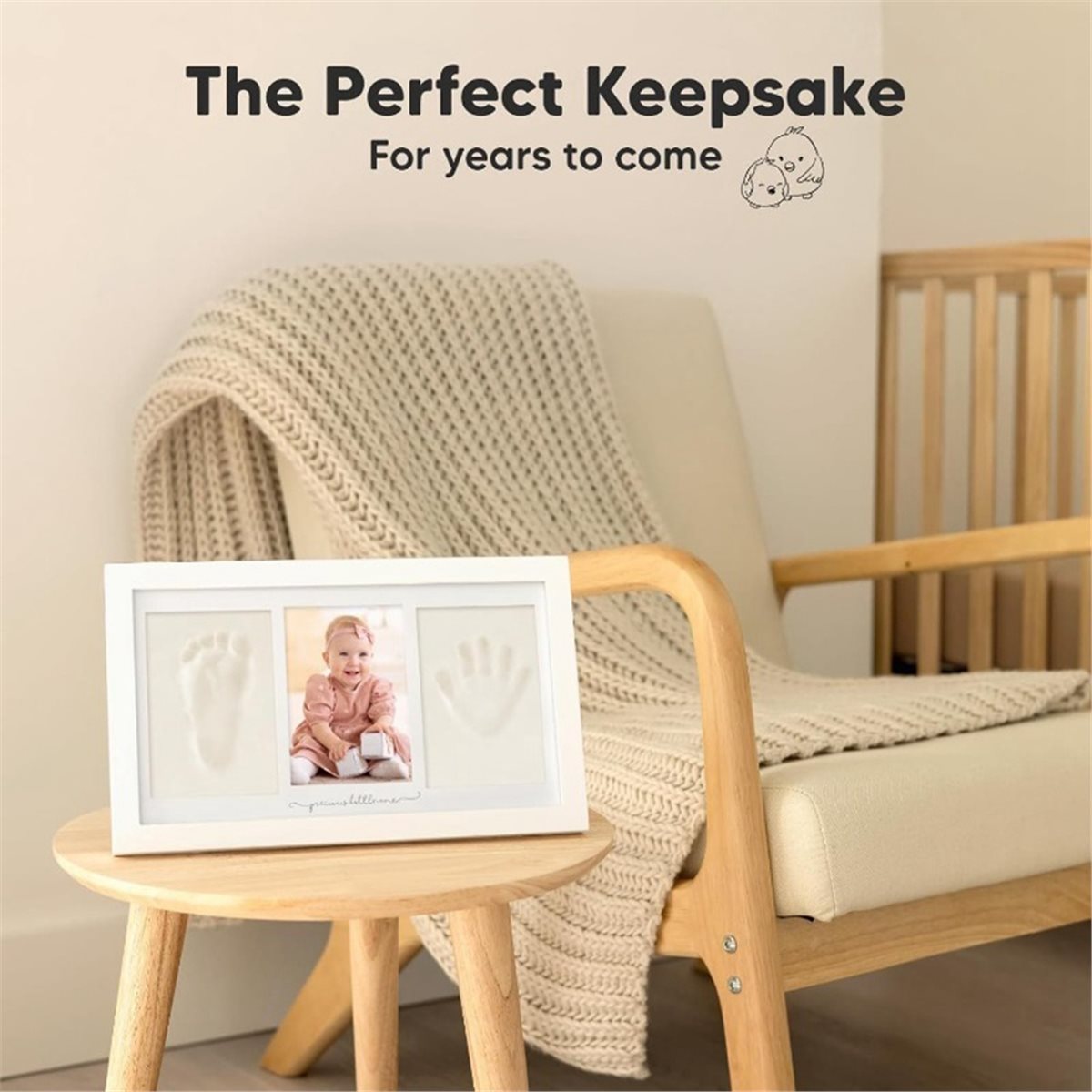 طقم تذكاري لبصمات اليد والقدم  - مراجعة Baby Nursery Keepsake وسعره