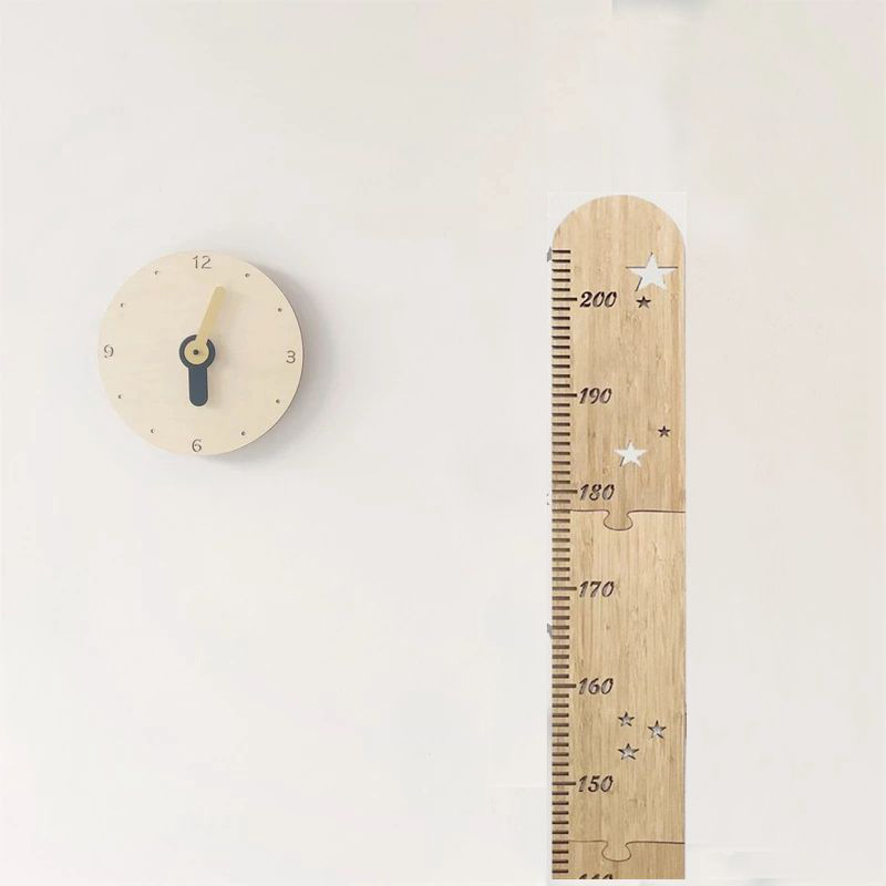 5 أوراق الشمال خشبية الاطفال ا - مراجعة Growth Chart Ruler وسعره