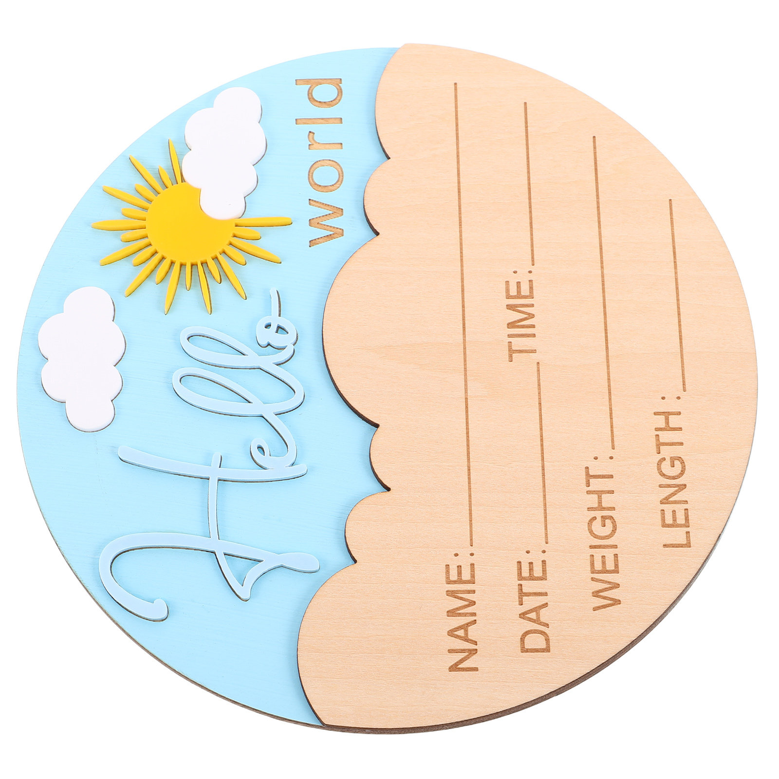 لافتة إعلان مولود جديد من الخش - مراجعة Baby Nursery Keepsake وسعره