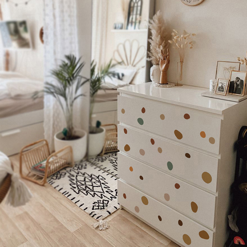 بوهو الحضانة البولكا نقطة ملصق - مراجعة Baby Nursery Vintage Decor وسعره