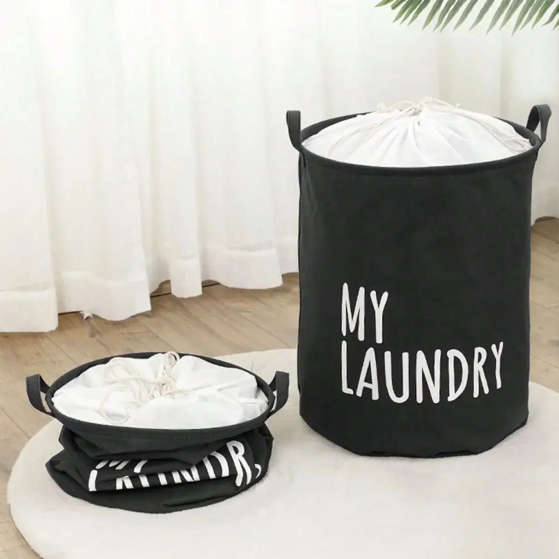 سلة غسيل قطنية وكتانية قابلة ل - مراجعة Storage Basket Fabric وسعره