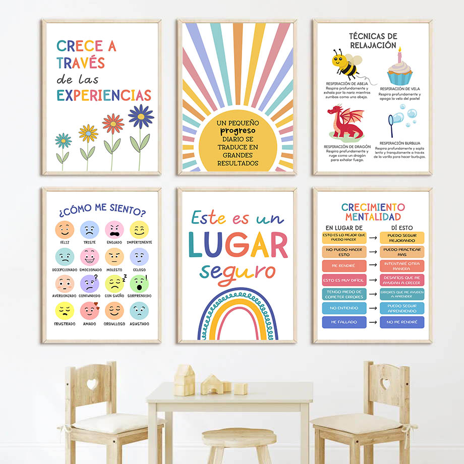 لوحة فنية جدارية قماشية بتصميم - مراجعة Baby Nursery In Spanish وسعره