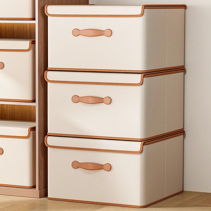 صناديق تخزين كبيرة السعة مع غط - مراجعة Storage Basket Fabric وسعره