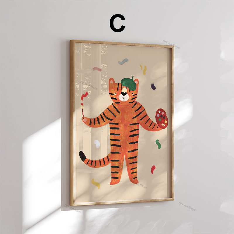 لوحات فنية جدارية كرتونية مضحك - مراجعة Baby Nursery Wall Decor وسعره