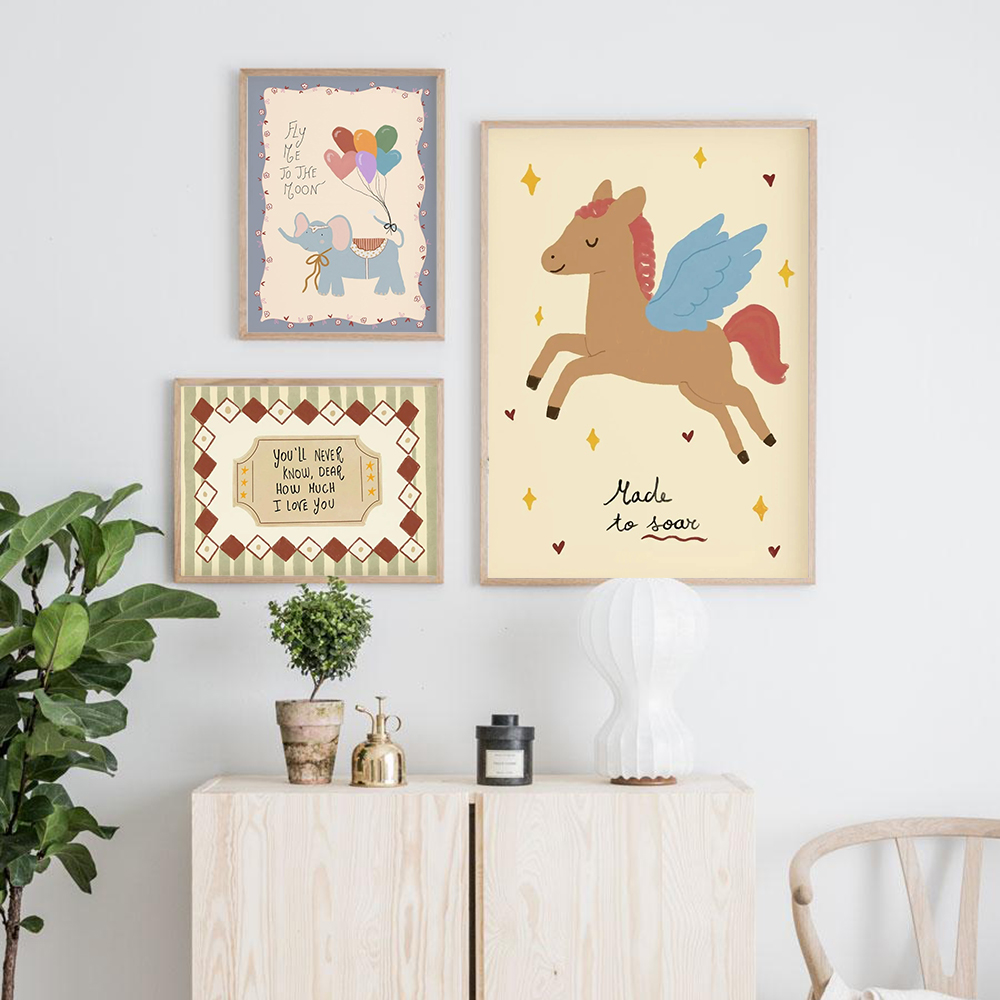 لوحة فنية لغرفة الأطفال بتصميم - مراجعة Baby Nursery Vintage Decor وسعره