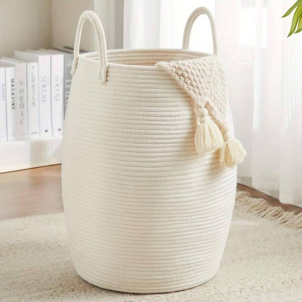 سلة تخزين منسوجة باللون الأسود - مراجعة Storage Basket Fabric وسعره