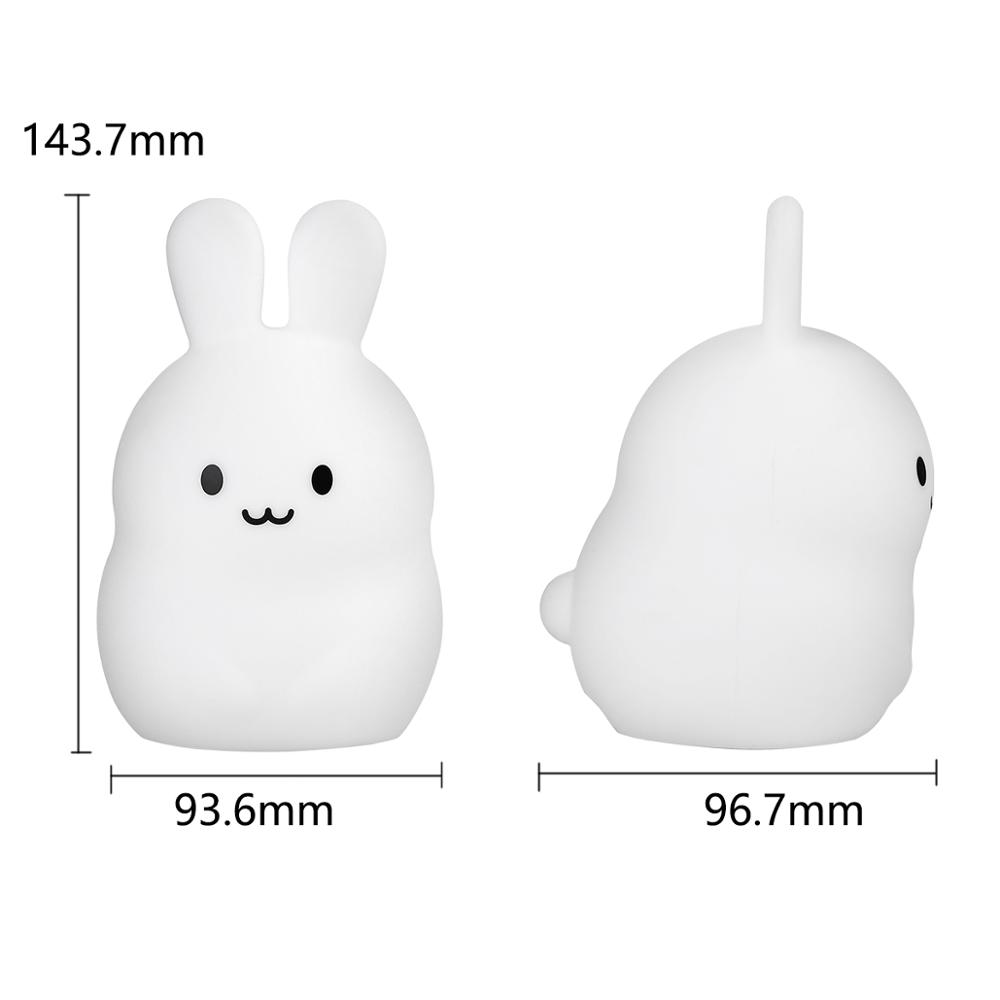 اللمس الاستشعار أرنب ضوء الليل - مراجعة Baby Nursery Egg Light وسعره