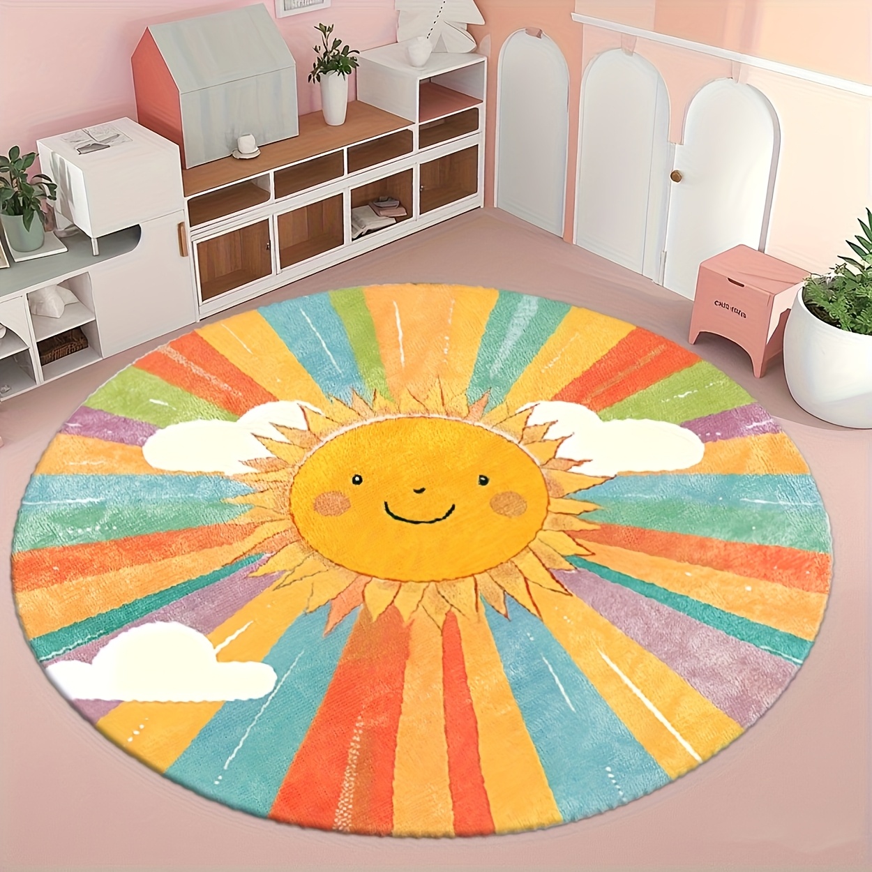 سجادة أطفال دائرية لطيفة من ال - مراجعة Baby Nursery Themes Girl وسعره