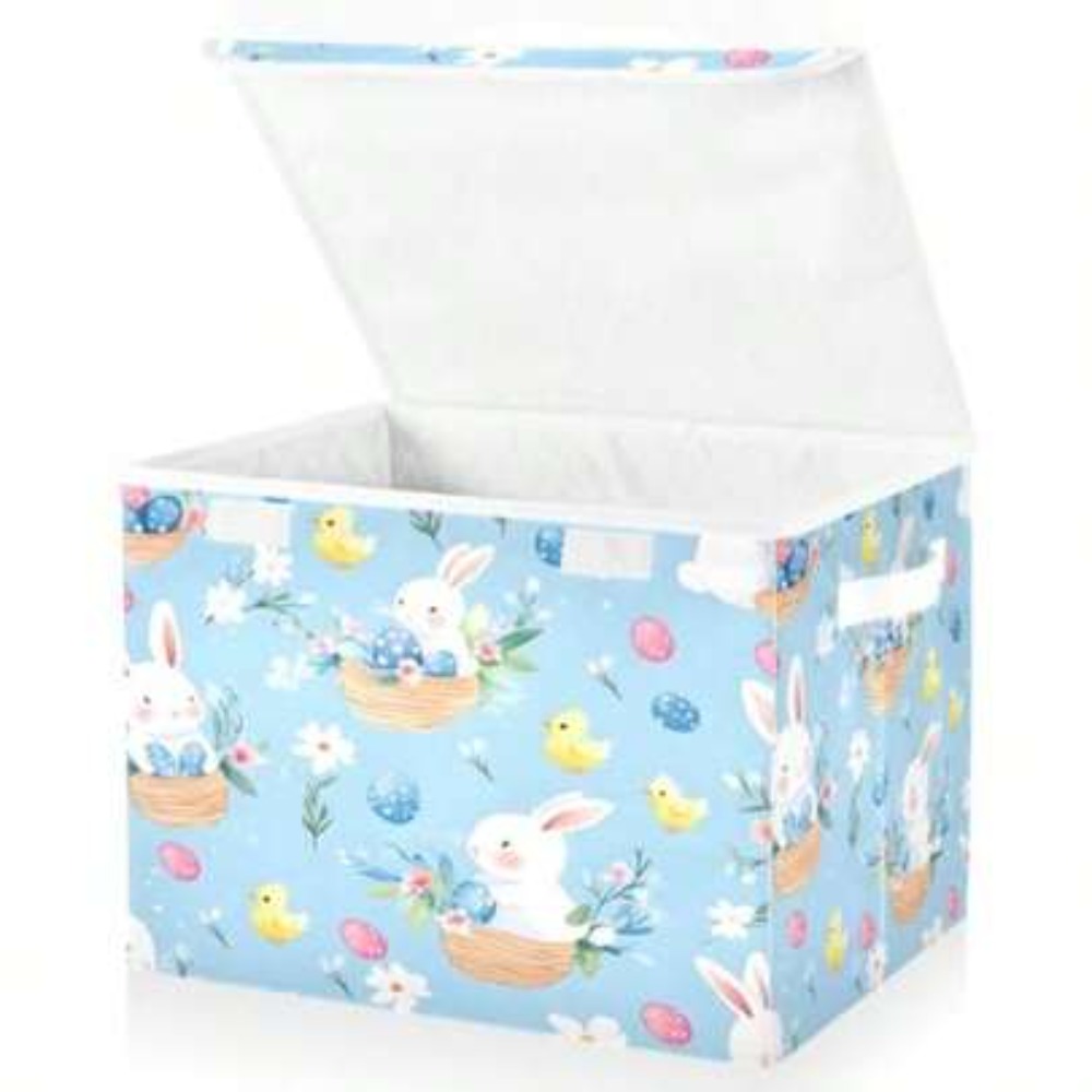 صناديق تخزين بنمط بيضة أرنب عي - مراجعة Storage Basket Fabric وسعره