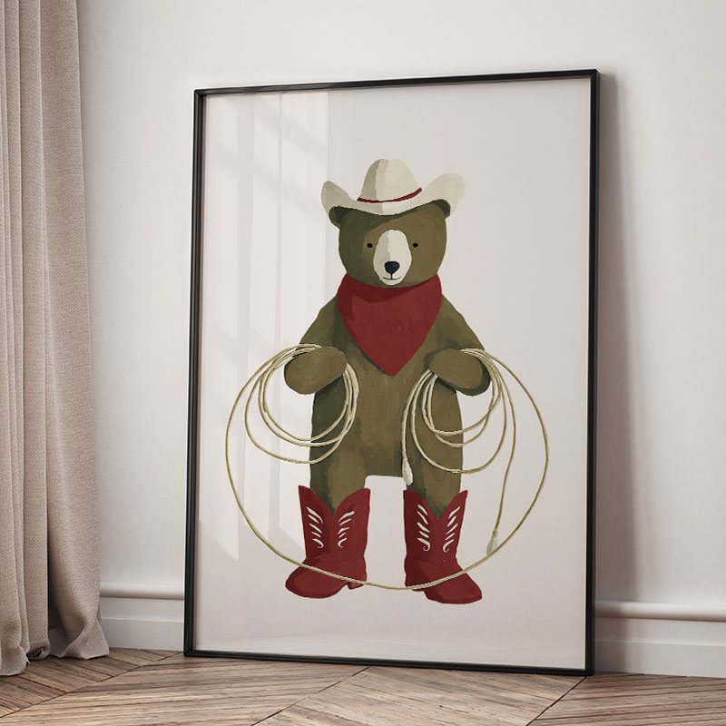لوحات فنية كرتونية مضحكة لحيوا - مراجعة Baby Nursery Wall Decor وسعره