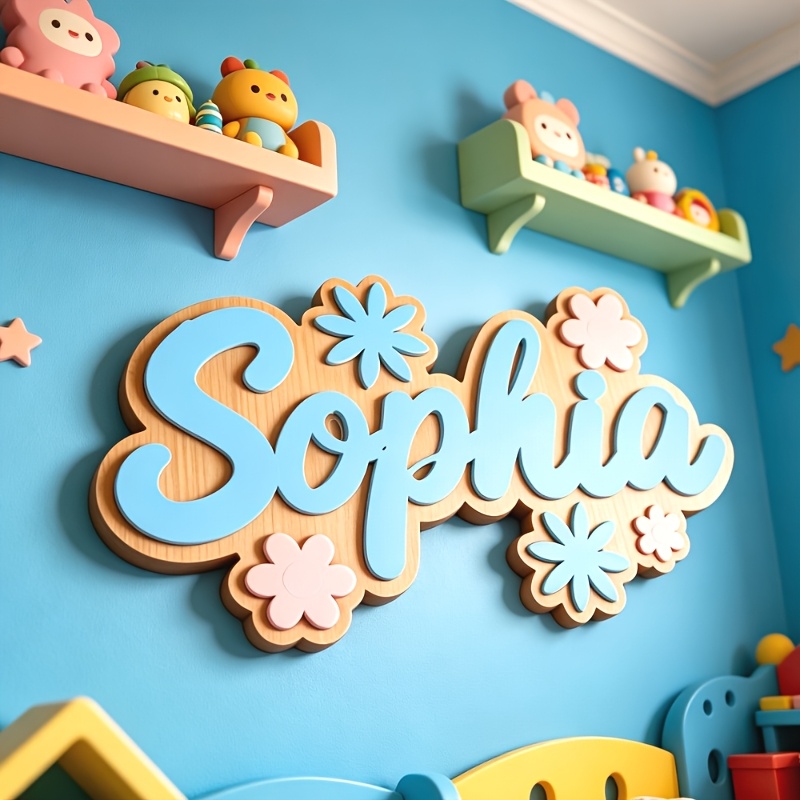لافتة غرفة مخصصة بتصميم زهور،  - مراجعة Baby Nursery Baby وسعره