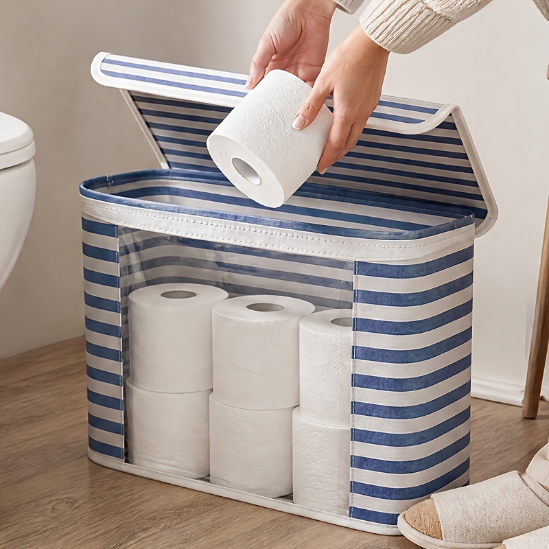 رف تخزين ورق التواليت، سلة ورق - مراجعة Storage Basket Fabric وسعره