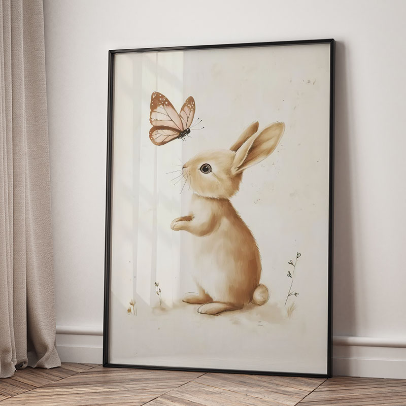 ملصقات حائط على شكل دب وأرنب و - مراجعة Baby Nursery Wall Decor وسعره