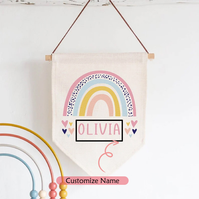 شعار اسم شخصية قوس قزح ، حفلة  - مراجعة Baby Nursery Themes Girl وسعره