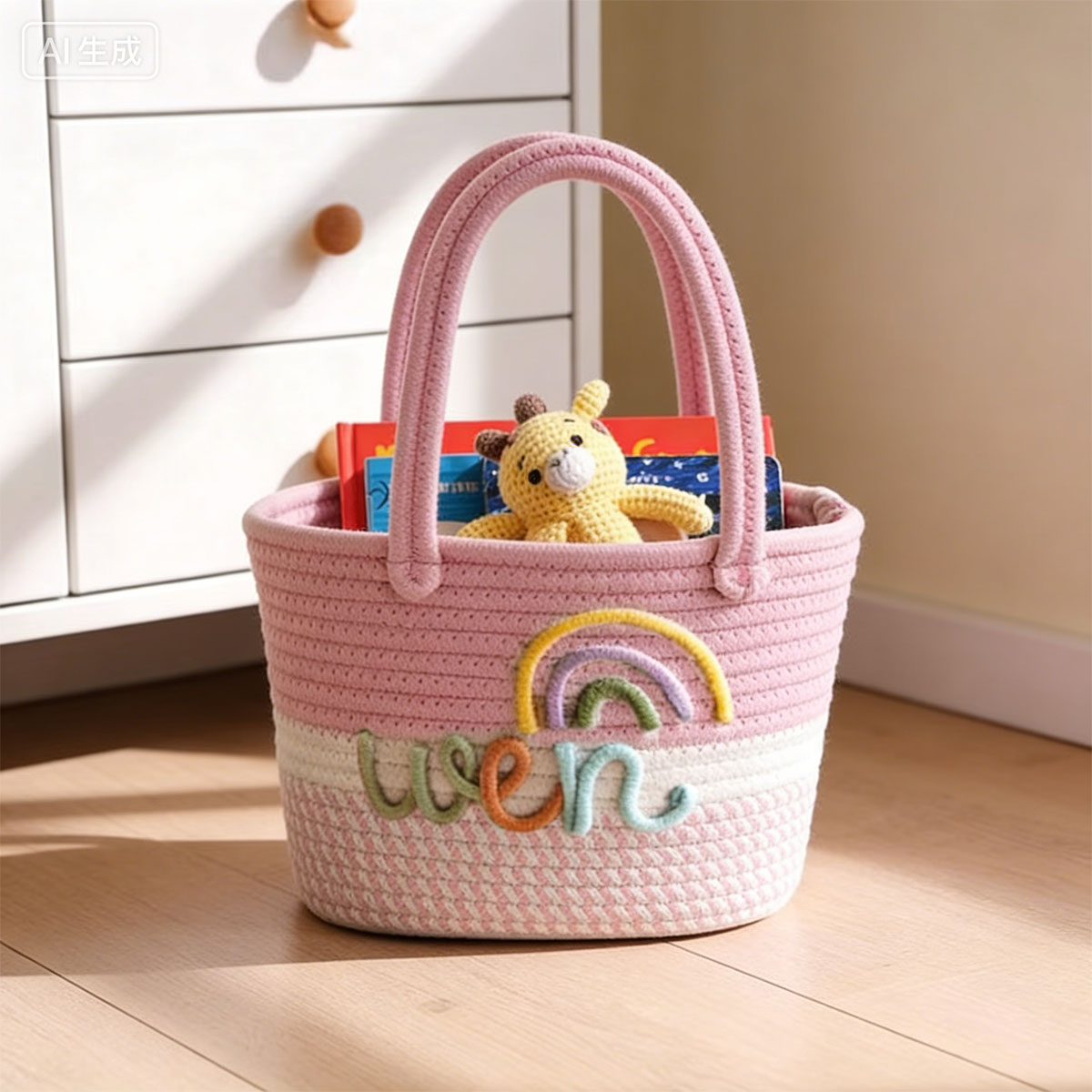 حقيبة يد مصنوعة من خيوط القطن  - مراجعة Storage Basket Fabric وسعره